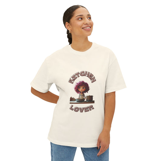 Übergroßes, kastiges Unisex-T-Shirt