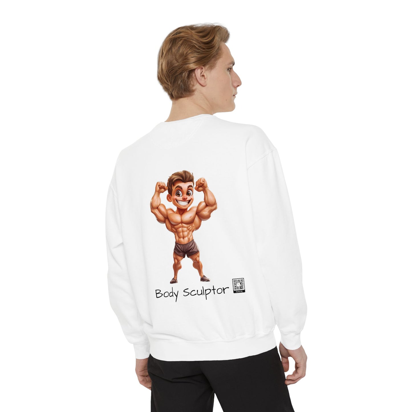 Body Sculptor – Kleidungsstückgefärbtes Sweatshirt