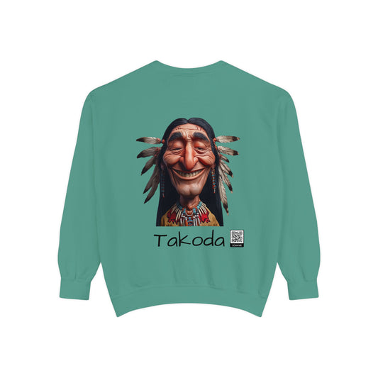 Kleidungsstückgefärbtes Sweatshirt „Takoda“