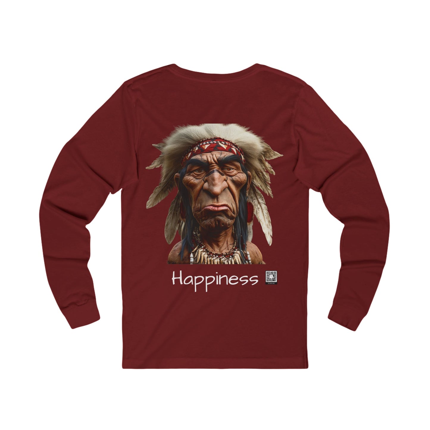 Langarm-T-Shirt aus Jersey „Happy“