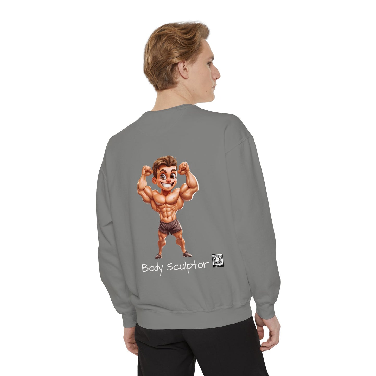 Body Sculptor – Kleidungsstückgefärbtes Sweatshirt