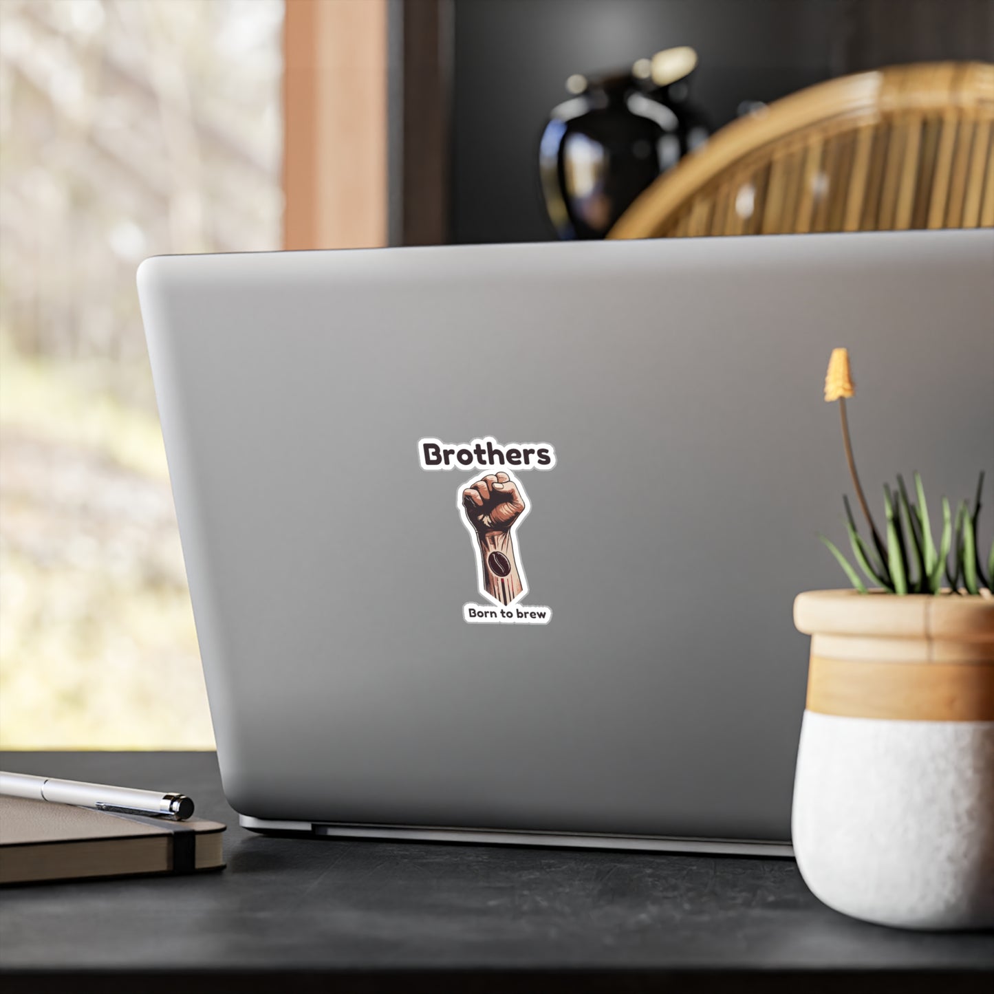 Brothers Born to Brew Kiss-Cut Vinyl Decals - Perfect for Beer Lovers & Gift Giving