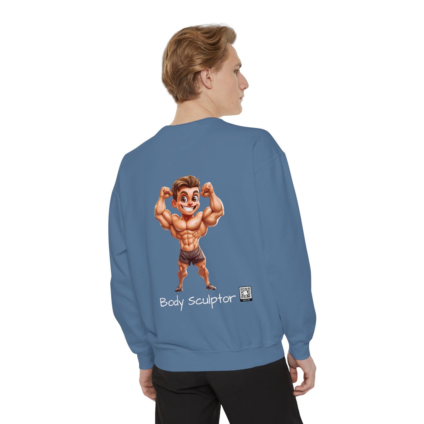 Body Sculptor – Kleidungsstückgefärbtes Sweatshirt