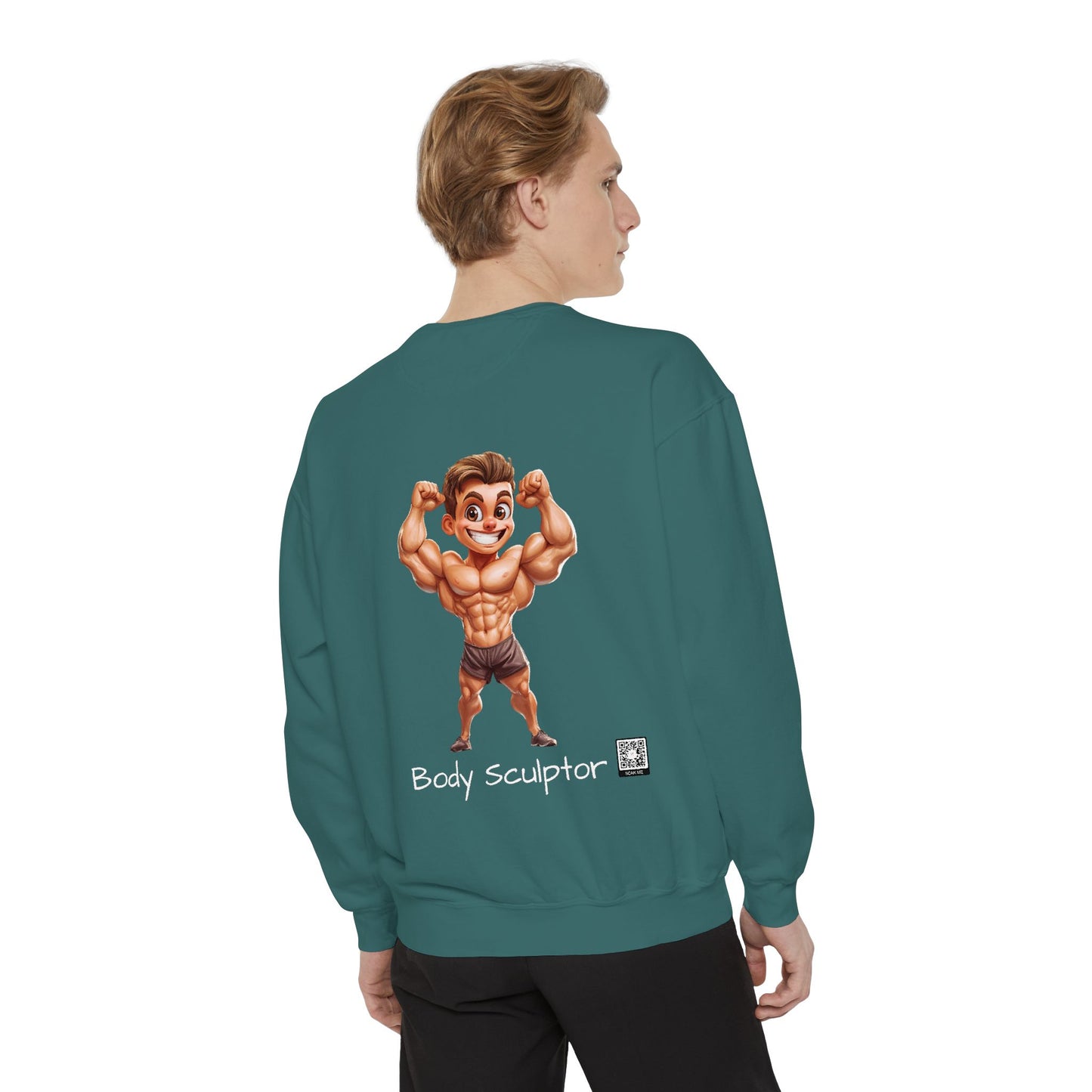 Body Sculptor – Kleidungsstückgefärbtes Sweatshirt