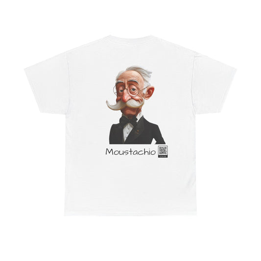 Тежка памучна тениска Moustachio