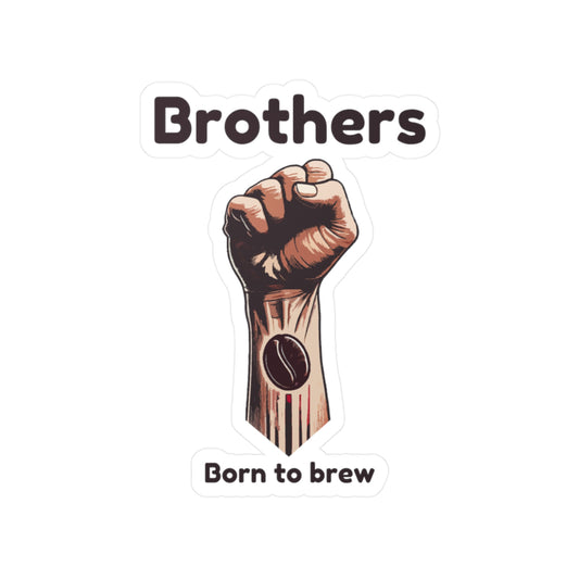 Brothers Born to Brew Kiss-Cut Vinyl Decals - Perfect for Beer Lovers & Gift Giving