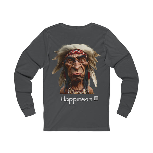 Langarm-T-Shirt aus Jersey „Happy“